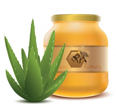 Honig und Aloe vera
